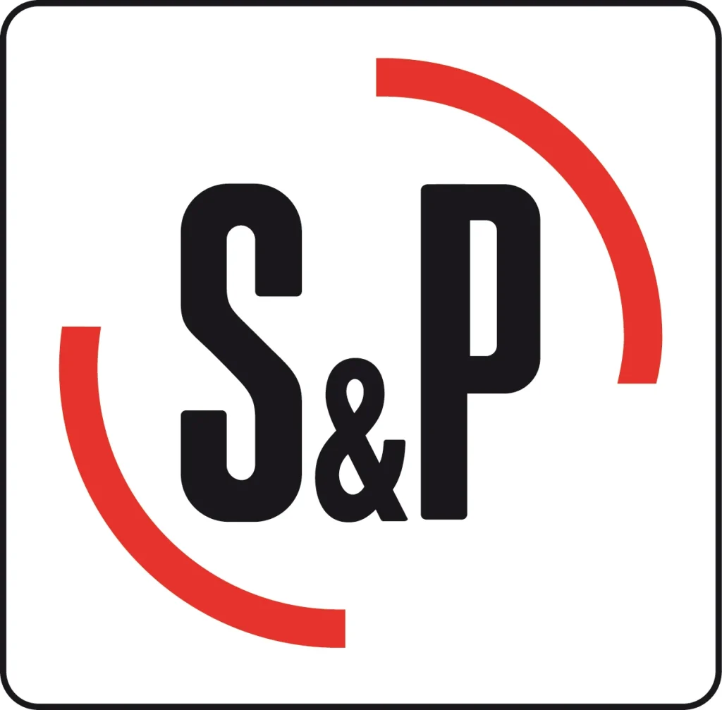 logo de S&P, partenaire de LP Elec, électricien à la Rochelle
