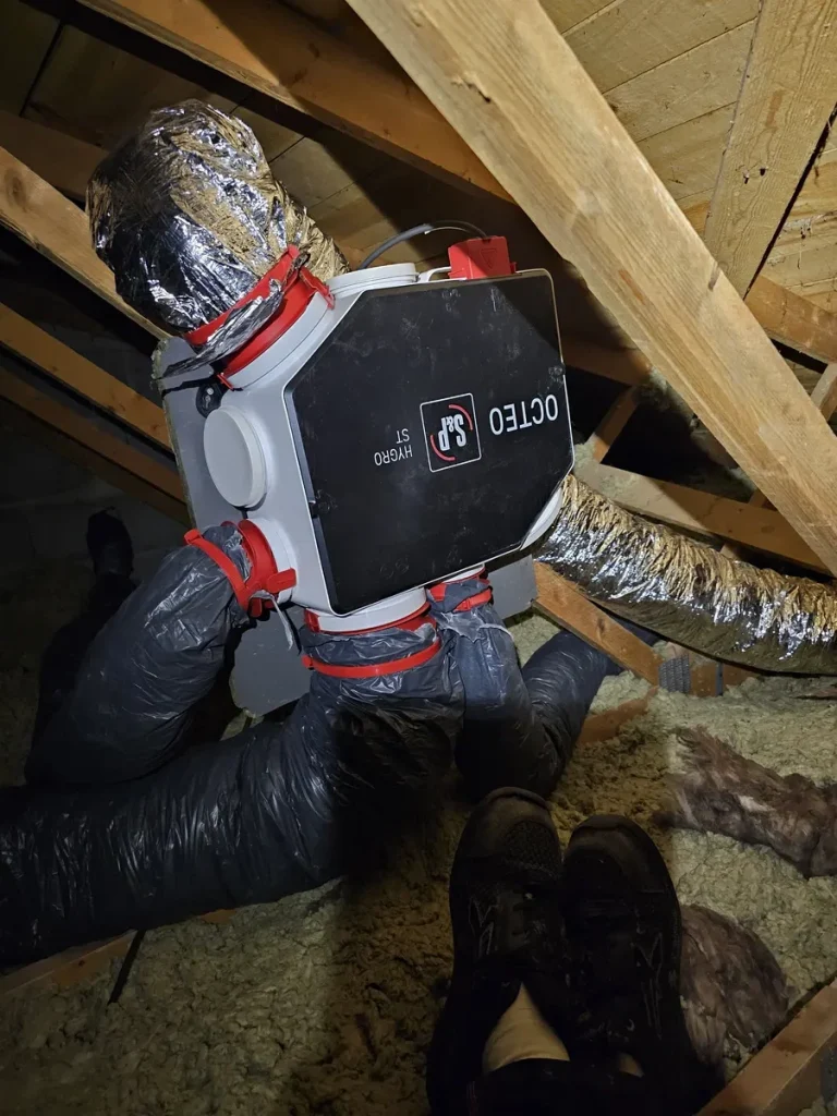 Réalisation de ventilation par LP Elec, electricien à la Rochelle